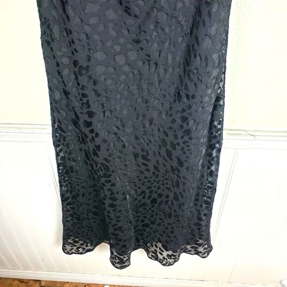 Good American Women's 04 Small Black Cheetah Animal Print Slip Evening Dress - Picture 8 of 9